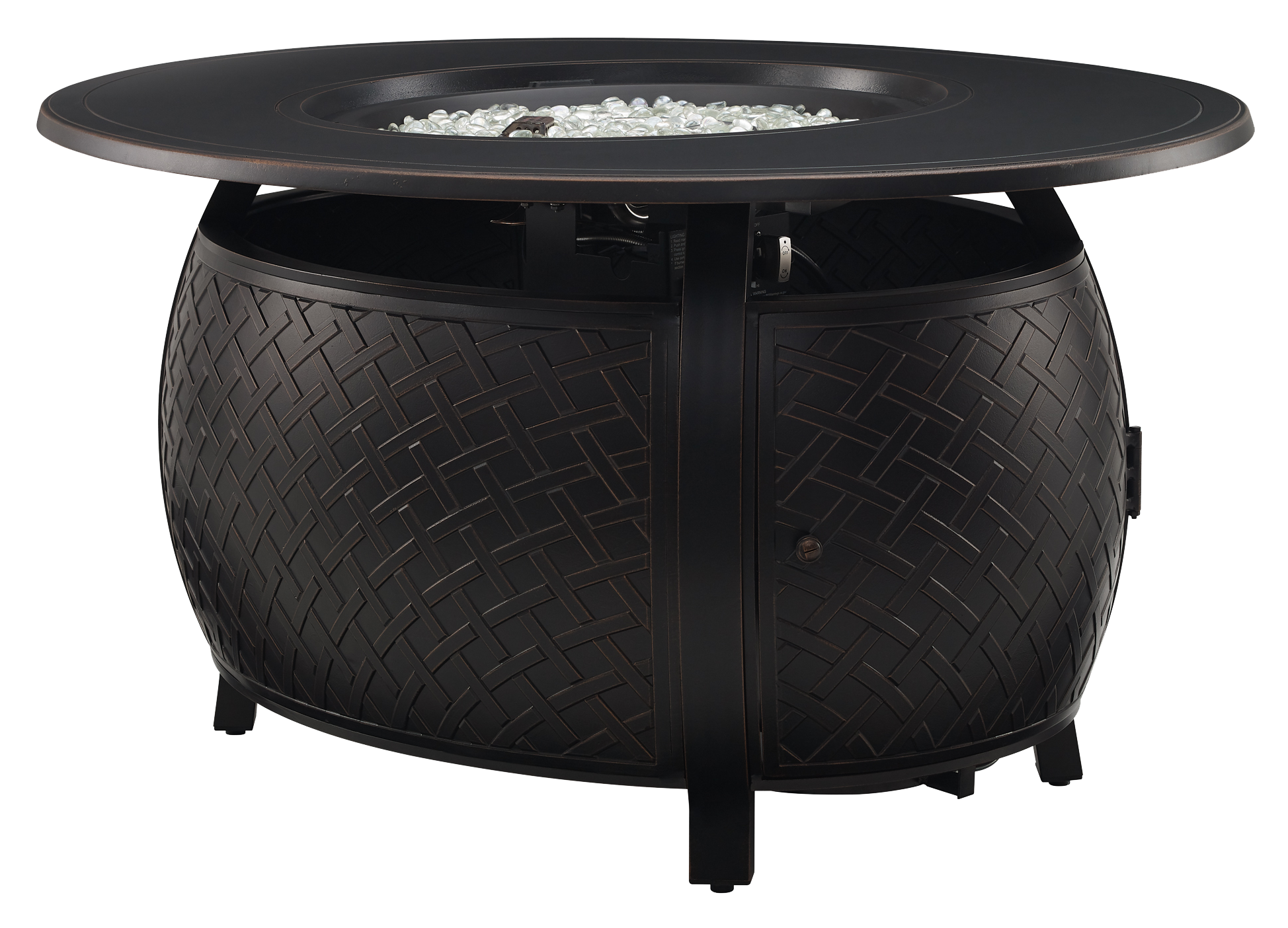 Fire Sense Taylor Aluminum Oval Liquid Propane Gas or Natural Gas Fire